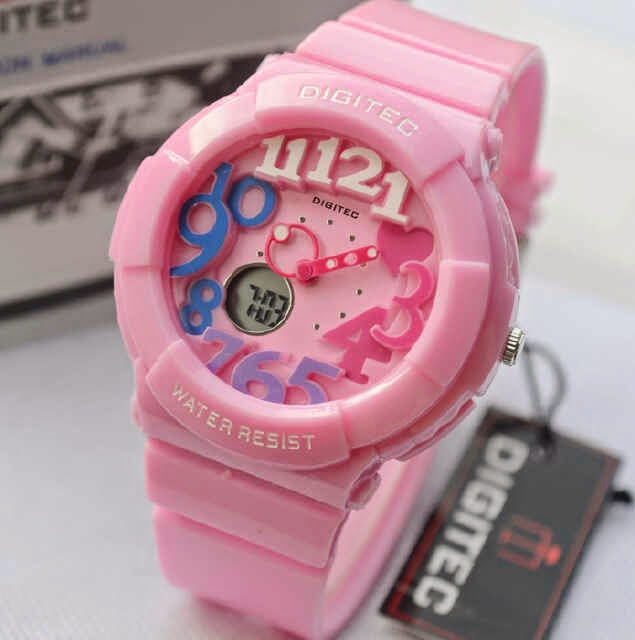 Digitec2BDG30102B4lady2Bpink2Brubber2Bdouble2Btime2Bori4.2cm