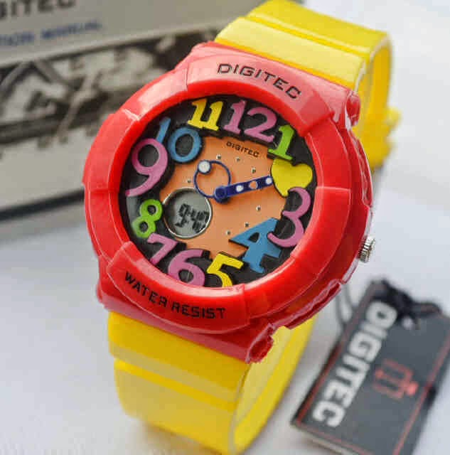 Digitec2BDG30102B4lady2Byellow2Brubber2Bdouble2Btime2Bori4.2cm