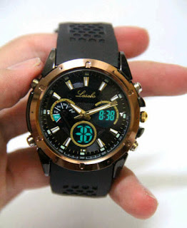 Lasebo986BlackGoldRubberOriginaldiameter43cmdoubletimelightwaterresistbisabuatrenan